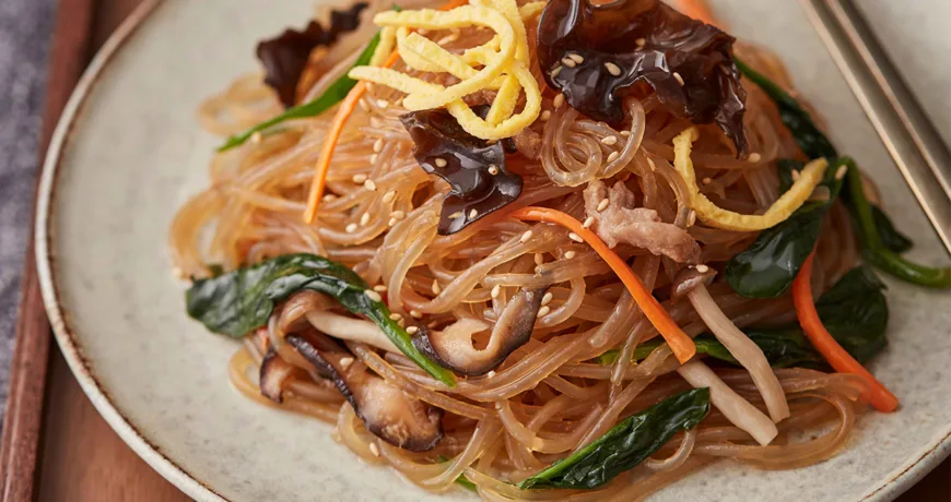 Japchae || Stir fried Glass Noodles and Vegetables, 什锦炒粉条, 什錦炒粉條, チャプチェ, 잡채 Japchae || Stir fried Glass Noodles and Vegetables, 什锦炒粉条, チャプチェ, 잡채