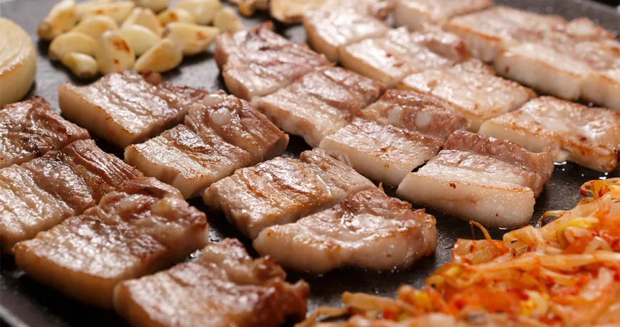 Samgyeopsal || Grilled Pork Belly, 烤五花肉, サムギョプサル, 삼겹살 Samgyeopsal || Grilled Pork Belly, 烤五花肉, サムギョプサル, 삼겹살 :: k food.market