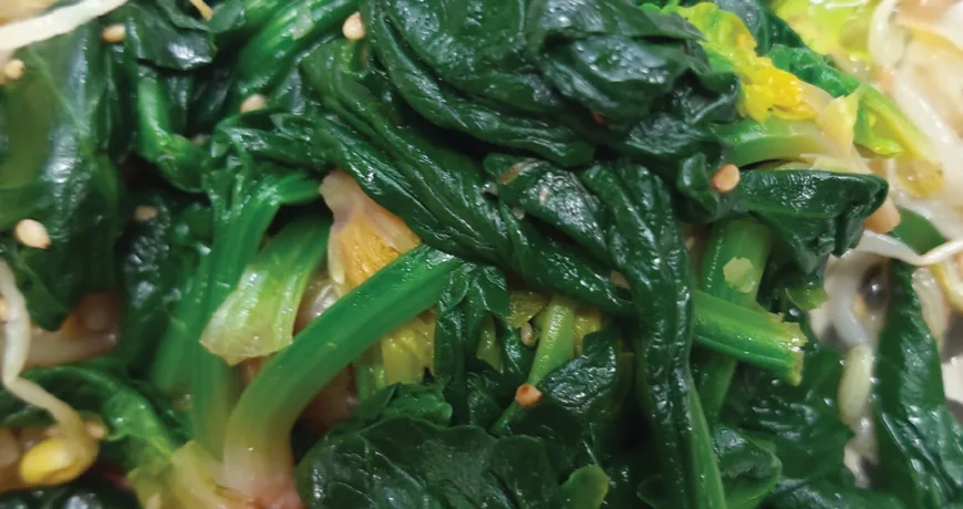 Sigeumchi namul || Spinach Salad, 凉拌菠菜, ほうれん草ナムル, 시금치나물