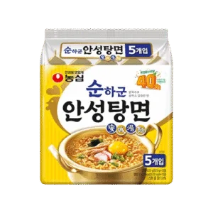 [NONGSHIM] AnSungTangMyun Noodle Soup 125g x 5 (Mild) || 농심 순하군 안성탕면