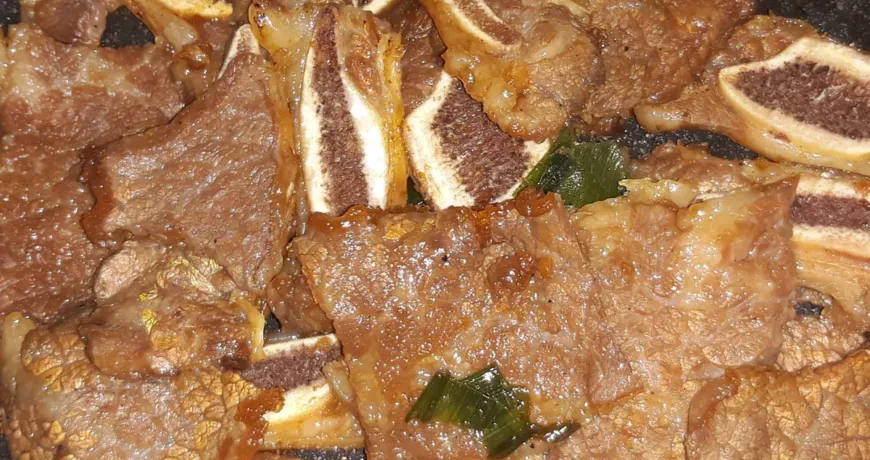 LA Galbi || Marinated Grilled Ribs, LA排骨, LA排骨, LAカルビ, LA갈비
