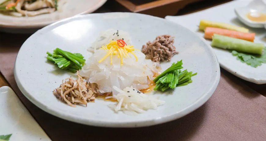 Tangpyeongchae || Mung Bean Jelly Salad, 荡平菜, 蕩平菜, ところてんの和え物, 탕평채 Tangpyeongchae || Mung Bean Jelly Salad, 荡平菜, 蕩平菜, ところてんの和え物, 탕평채