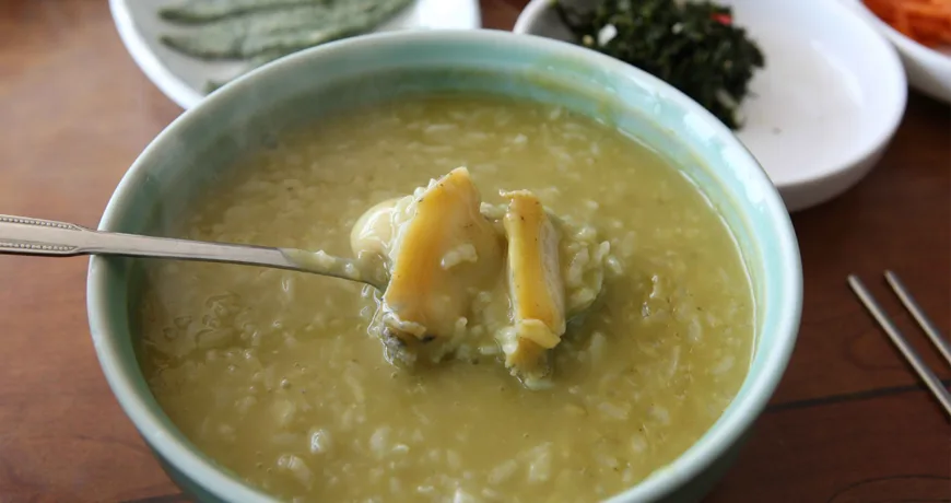 Jeonbokjuk || Abalone Porridge, 鲍鱼粥, 鮑魚粥, アワビ粥, 전복죽