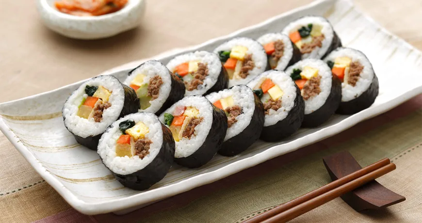 Sogogigimbap || Beef Gimbap, 牛肉紫菜卷饭, 牛肉紫菜捲飯, 牛肉キンパプ, 소고기김밥
