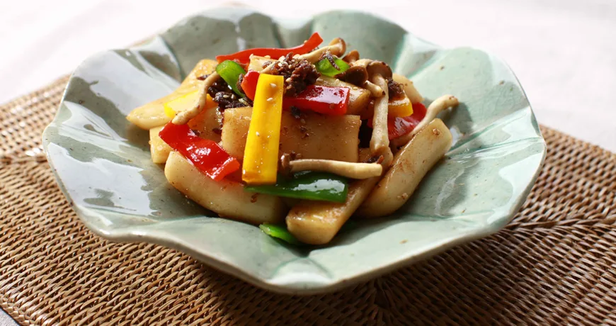 Gungjungtteokbokki || Royal Stir fried Rice Cake, 宫廷炒年糕, 宮中トッポッキ