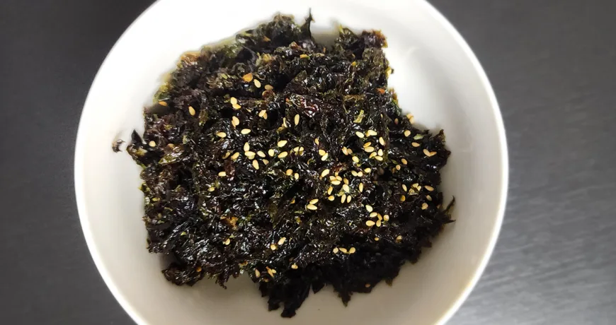 Gimmuchim || Laver Salad, 凉拌紫菜, 涼拌紫菜, のりの和え物, 김무침