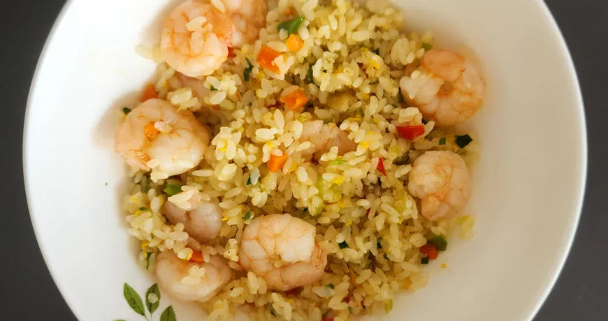 Saeubokkeumbap || Shrimp Fried Rice, 虾仁炒饭, 蝦仁炒飯, エビチャーハン, 새우볶음밥