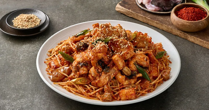 Haemul jjim || Spicy Braised Seafood, Braised Spicy Seafood, 辣炖海鲜, 辣燉海鮮, 海鮮の蒸し物, 해물찜 Haemul jjim || Spicy Braised Seafood, Braised Spicy Seafood, 辣炖海鲜