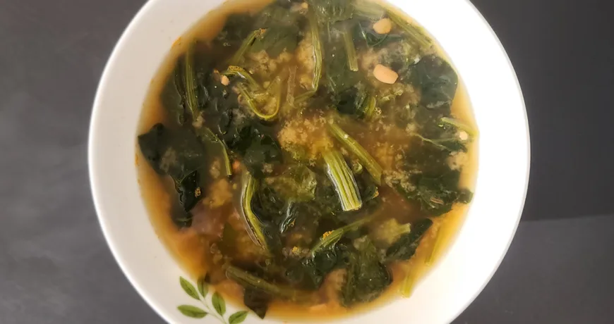 Sigeumchidoenjangguk || Spinach Soybean Paste Soup, 菠菜大酱清汤, 菠菜大醬清湯, ほうれん草テンジャンクク, 시금치된장국 Sigeumchidoenjangguk || Spinach Soybean Paste Soup, 菠菜大酱清汤, 菠菜大醬清湯 :: k food.market
