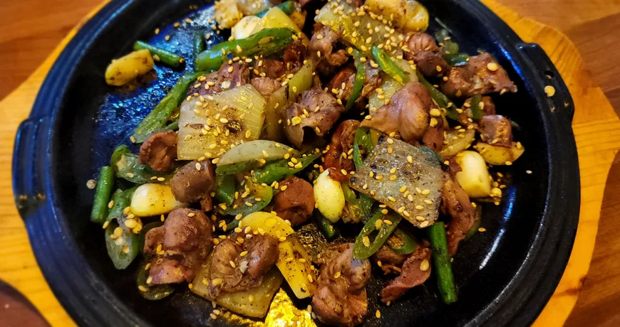 Dakttongjipbokkeum || Stir fried Chicken Gizzard, 炒鸡胗, 炒雞胗, 砂肝炒め, 닭똥집볶음 :: k food.market
