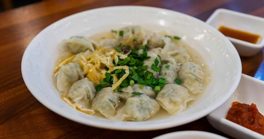 Mulmandu || Dumplings boiled in water, 水饺, 水餃, 水餃子, 물만두 :: k food.market