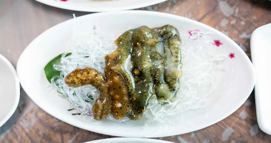 Haesamhoe || Raw Sea Cucumber, 해삼회 :: k food.market
