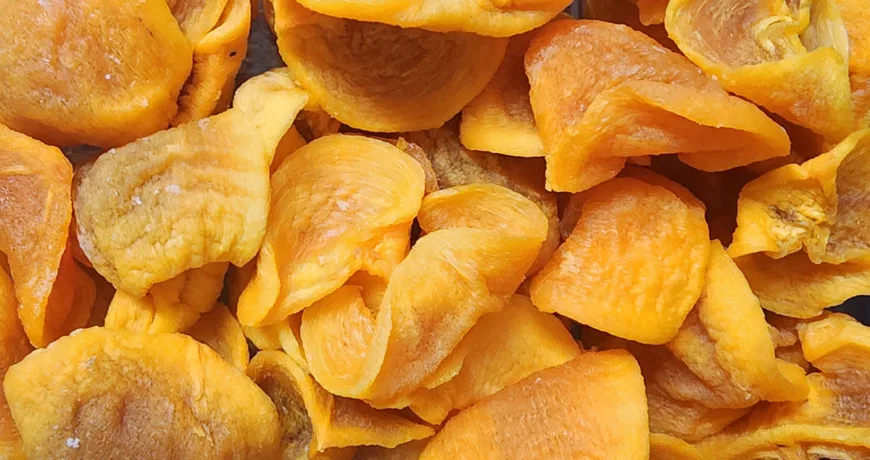 Gammallaengi || Dried Persimmon, 柿子干, 柿子乾, 干し柿のスライス, 감말랭이 :: k food.market