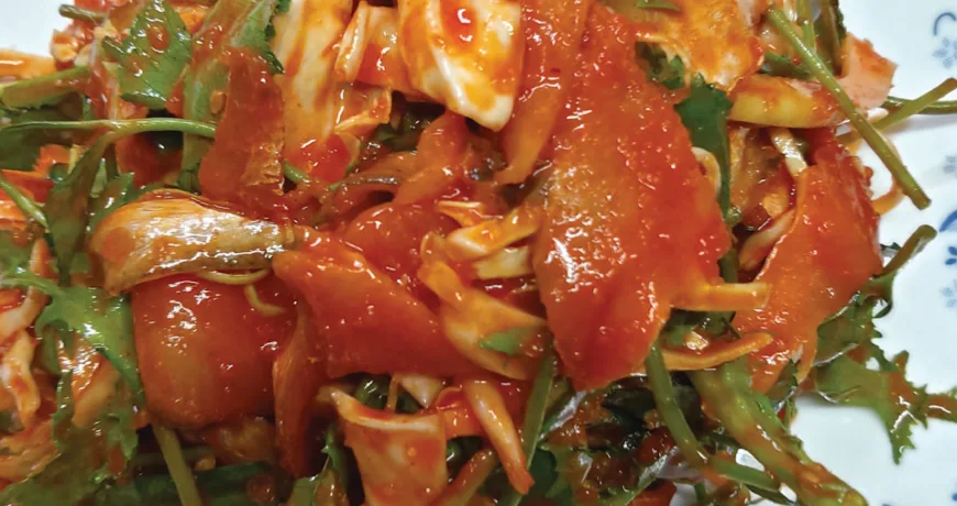 Baendaengihoemuchim || Spicy Raw Scaled Sardine Salad, 밴댕이회무침