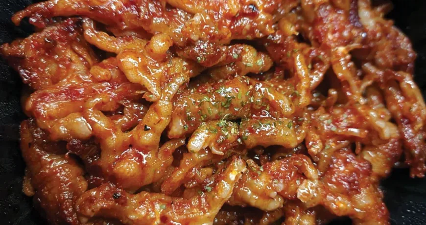 Maeundakbalbokkeum || Spicy Stir fried Chicken's Feet, 辣炒鸡爪, 辣炒雞爪, 辛味鶏足炒め, 매운닭발볶음