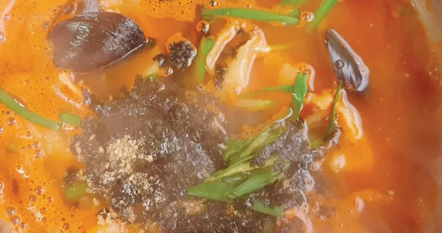 Eolkeunsujebi || Spicy Hand pulled Dough Soup, 香辣面片汤, 香辣面片湯, ピリ辛 すいとん, 얼큰수제비