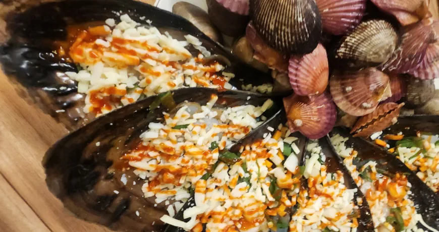 Jogaegui || Grilled Clams, 烤贝壳, 烤貝殼, 貝焼き, 조개구이