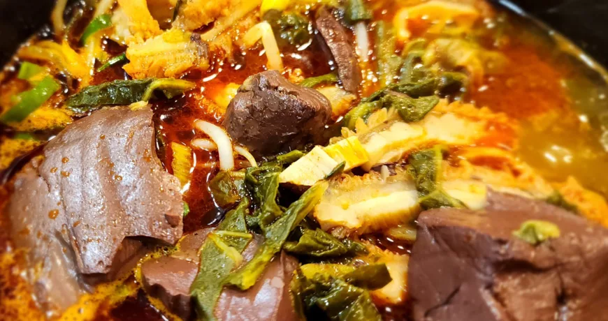 Seonjitguk || Beef Blood Soup, 牛血汤, 牛血湯, ソンジスープ, 선짓국 Seonjitguk || Beef Blood Soup, 牛血汤, 牛血湯, ソンジスープ, 선짓국