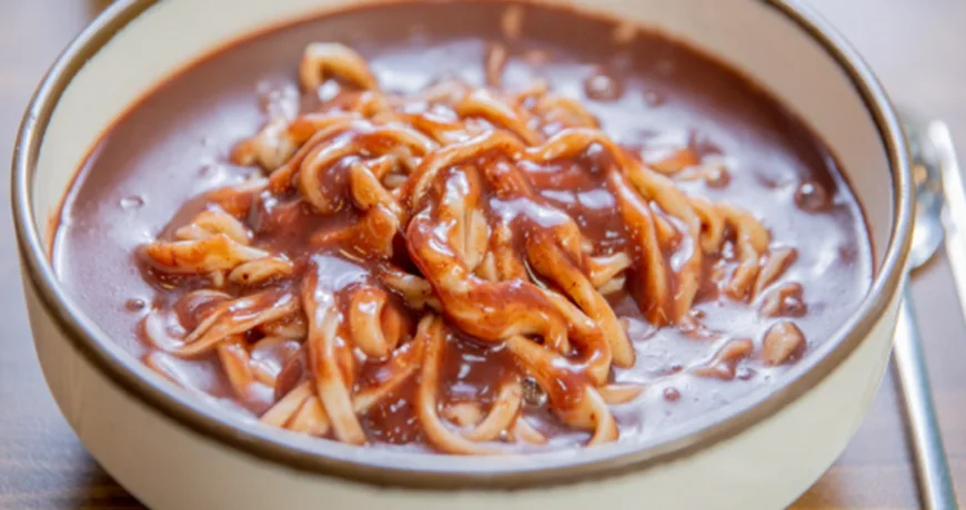Patkalguksu || Red Bean Paste Noodle Soup, 红豆刀切面, 紅豆刀切面, 小豆カルグクス, 팥칼국수 Patkalguksu || Red Bean Paste Noodle Soup, 红豆刀切面, 小豆カルグクス, 팥칼국수