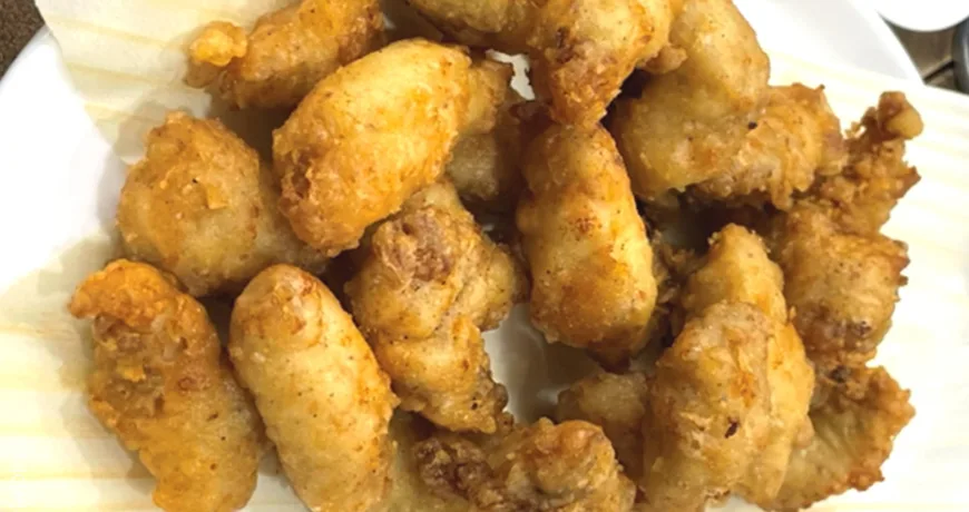 Boktwigim || Deep fried Puffer Fish, 炸河豚, 炸河豚, ふぐ天ぷら, 복튀김