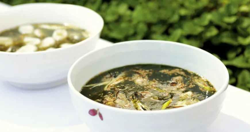 Maesaengitguk || Seaweed Fulvescens Soup, 海藻清汤, 海藻清湯, カプサアオノリのスープ, 매생잇국 Maesaengitguk || Seaweed Fulvescens Soup, 海藻清汤, 海藻清湯, カプサアオノリのスープ, 매생잇국