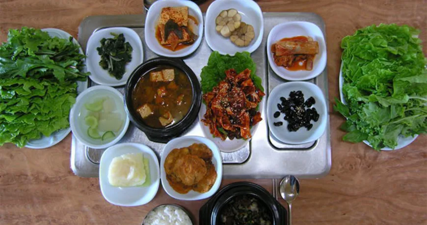 Ureongssambap || Freshwater Snail Leaf Wraps and Rice, Leaf Wraps and Rice with Snails, 田螺包饭, 田螺包飯, タニシ入り野菜包みご飯, 우렁쌈밥 Ureongssambap || Freshwater Snail Leaf Wraps and Rice, 우렁쌈밥