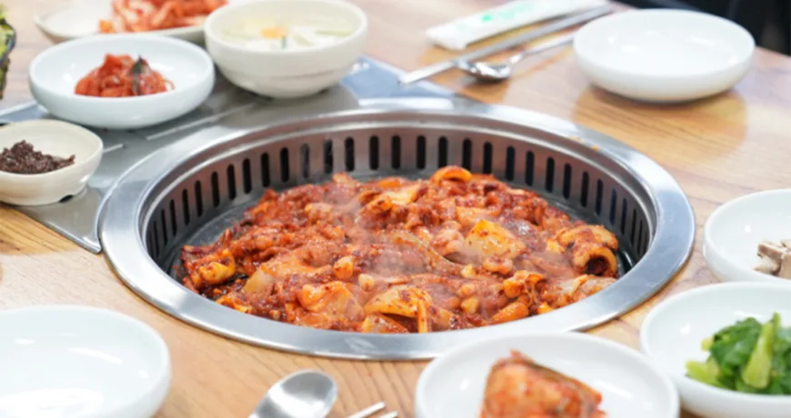 Osambulgogi || Squid and Pork Belly Bulgogi, 烤鱿鱼五花肉, 烤魷魚五花肉, 오삼불고기