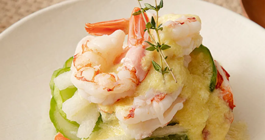 Daehanaengchae || Chilled Prawn Salad, 凉拌大虾, 涼拌大蝦, 大正海老の冷菜, 대하냉채 Daehanaengchae || Chilled Prawn Salad, 凉拌大虾, 涼拌大蝦, 大正海老の冷菜, 대하냉채 :: k food.market
