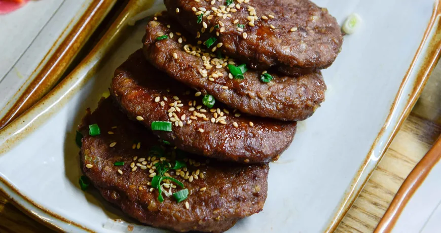 Tteokgalbi || Grilled Galbi Patties, 떡갈비