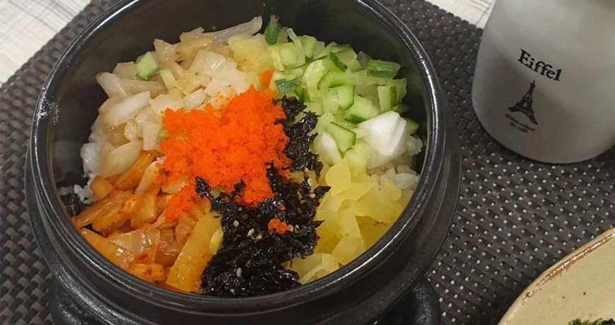 Kimchi Albap || Kimchi Fish Roe Rice, 김치알밥 Kimchi Albap || Kimchi Fish Roe Rice, 김치알밥