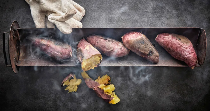 Roasted Sweet Potatoes || 군고구마 Roasted sweet potatoes || 군고구마 :: k food.market