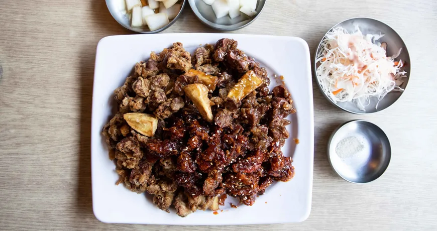 Dangmoraejumeonitwigim || Deep Fried Chicken Gizzards, 닭모래주머니튀김 Dangmoraejumeonitwigim || Deep Fried Chicken Gizzards, 닭모래주머니튀김 :: k food.market