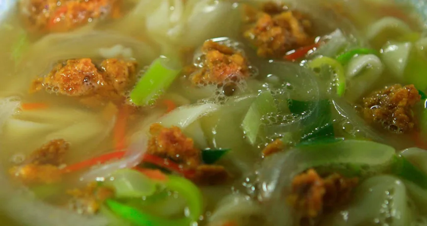 Seonggekalguksu || Noodle Soup with Sea Urchin, 성게칼국수 :: k food.market