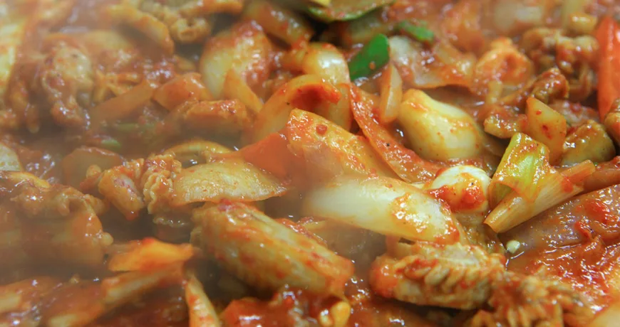 Gomjangeobokkeum || Stir fried Sea Eel, 辣炒盲鳗, 辣炒盲鰻, ヌタウナギ炒め, 곰장어볶음 Gomjangeobokkeum || 곰장어볶음 :: k food.market