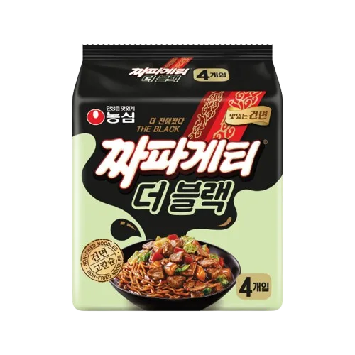 [NONGSHIM] Chapaghetti THE BLACK 116g x 4 || 농심 짜파게티 더블랙