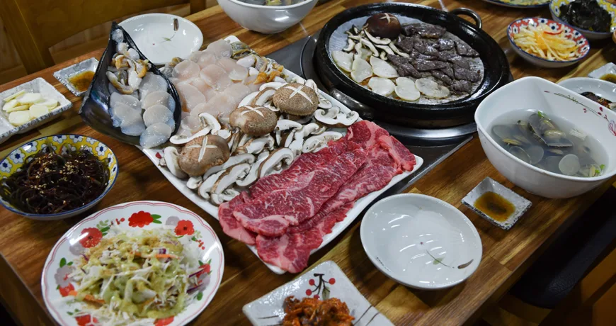Kijogae Samhap || Scallop Three Way Combination, 키조개삼합 Kijogae Samhap || Scallop Three Way Combination, 키조개삼합