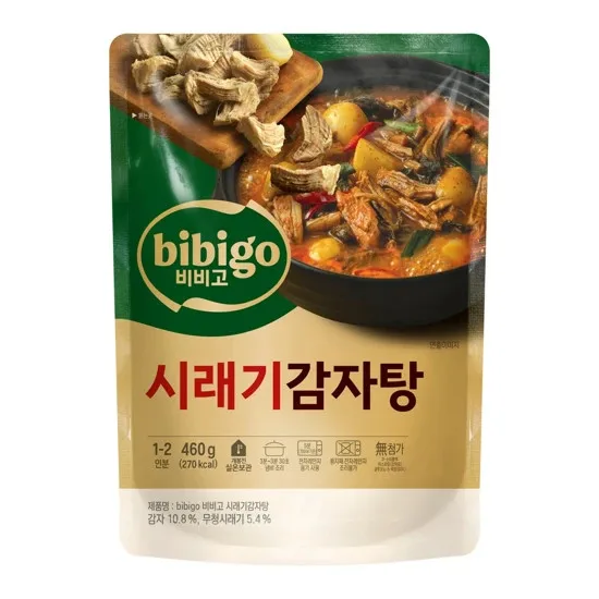 [bibigo] Pork Bone Soup with Dried Radish Greens 460g || Bibigo Siraegi Gamjatang, 비비고 시래기 감자탕