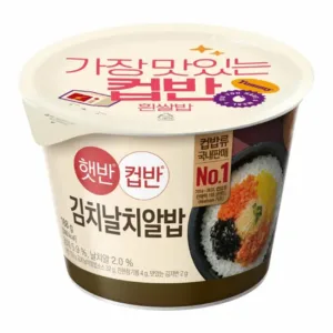 [Hetbahn] Cupban Kimchi Flying Fish Roe Bibimbap 188g x 6 || 햇반컵반 김치날치알밥 188g x 6