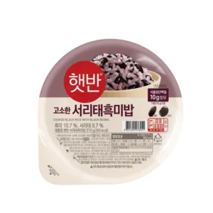 [Hetbahn] Cooked Black Rice with Black Beans 210g x 36 || 햇반 서리태흑미밥 210g x 36