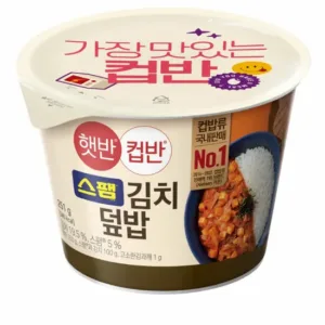 [Hetbahn] Cupban Spam & Kimchi Rice Bowl 251g x 4 || 햇반컵반 스팸김치덮밥 251g x 4