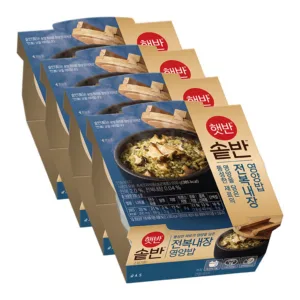 [Hetbahn] Sotban Nutritious Rice with Abalone & Abalone Innards 200g x 4 || 햇반 솥반 전복내장 영양밥 200g x 4