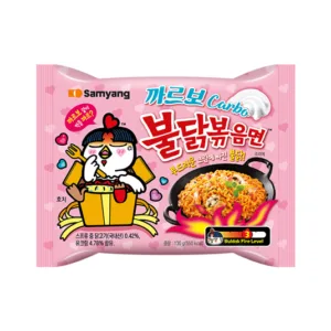 [SAMYANG] Buldak Carbonara Hot Chicken Flavor Ramen 130g x 4 x 8 || 삼양 까르보 불닭볶음면