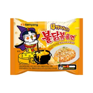 [SAMYANG] Buldak 4 Cheese Hot Chicken Flavor Ramen 140g x 4 || 삼양 4가지 치즈 불닭볶음면