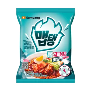 [SAMYANG] Maep-taeng Cheongyang Pepper Green Onion Ramen 134g x 4 x 8 || 삼양 맵탱 쿨스파이시 비빔면 김치맛