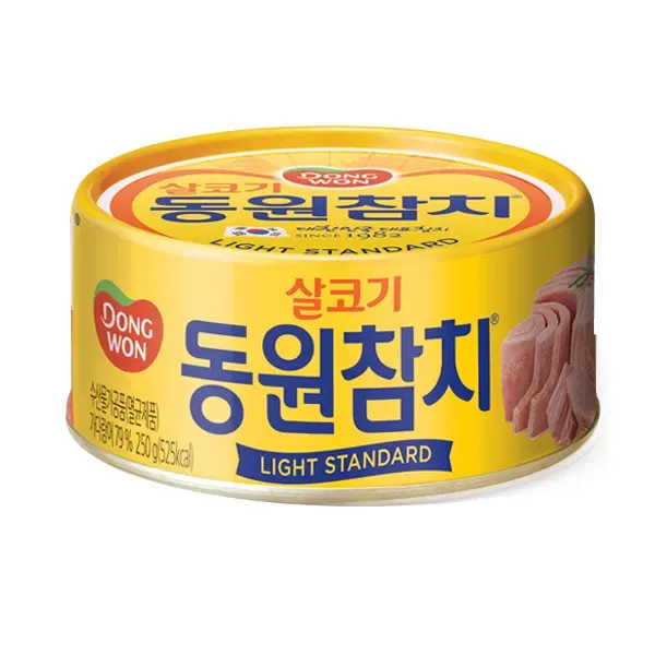 [Dongwon] Tuna Solid Light Standard 250g x 6 || 동원참치 살코기 라이트 스탠다드