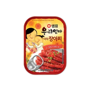[Sempio] Bonnet Bellflower Root in Spicy Sauce 90g || 샘표 우리엄마 더덕장아찌