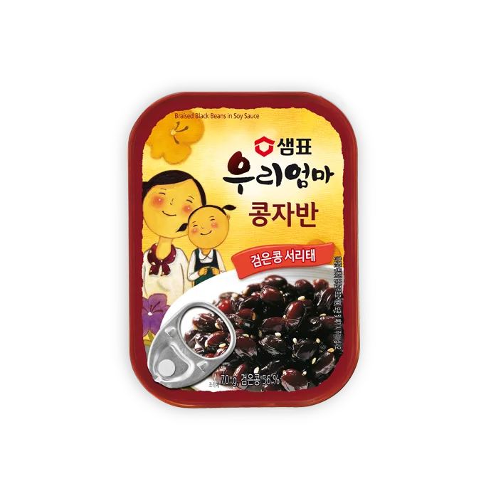 [Sempio] Braised Black Beans in Soy Sauce 70g || 샘표 우리엄마 콩자반