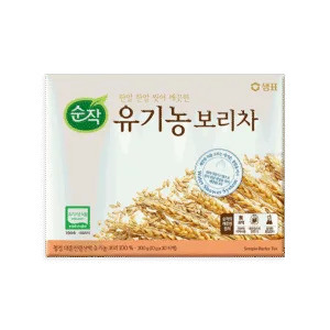 Sunjak Organic Barley Tea for Kettle, 300g box with teabags.